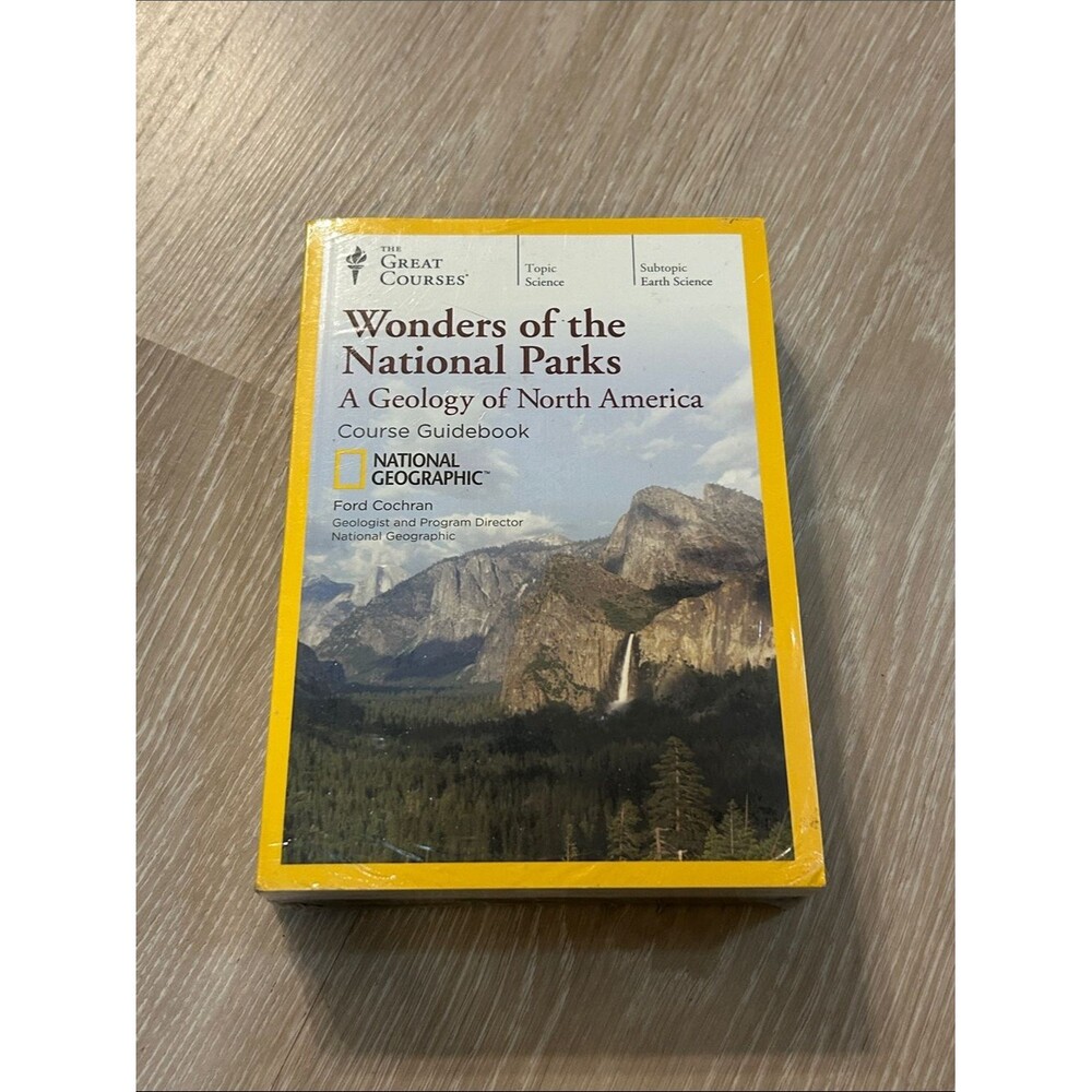 National Geographic NWT “Wonders of t0he National Parks.” Course Guidebook+DVDs